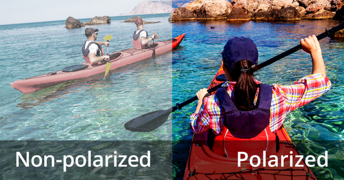 polarized sunglasses water